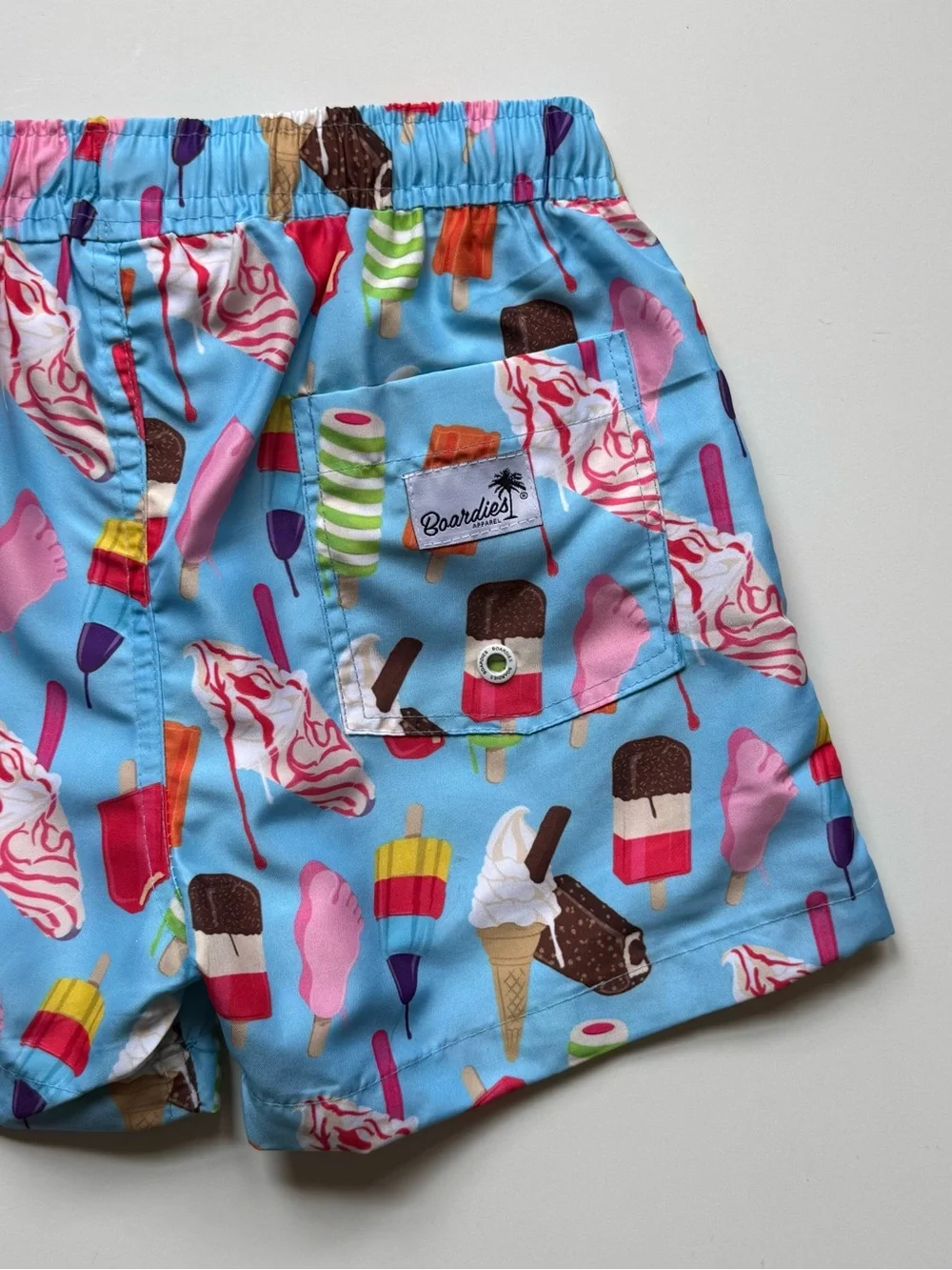 Boardies Boys Ice Cream Print Swim Trunks - Size 5-6